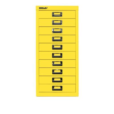 MultiDrawer?, 29er Serie, DIN A4, 10 Schubladen, Farbe zinkgelb, Maße (HxBxT): 590 x 279 x 380 mm