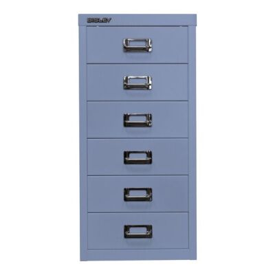 MultiDrawer?, 29er Serie, DIN A4, 6 Schubladen, Farbe blau, Maße (HxBxT): 590 x 279 x 380 mm