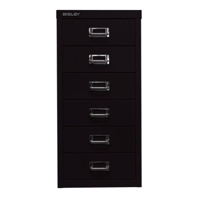 MultiDrawer?, 29er Serie, DIN A4, 6 Schubladen, Farbe schwarz, Maße (HxBxT): 590 x 279 x 380 mm