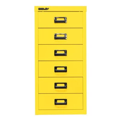 MultiDrawer?, 29er Serie, DIN A4, 6 Schubladen, Farbe zinkgelb, Maße (HxBxT): 590 x 279 x 380 mm