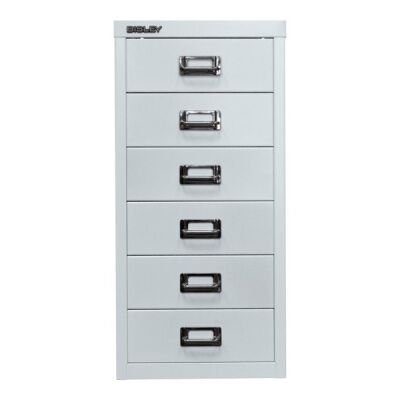 MultiDrawer?, 29er Serie, DIN A4, 6 Schubladen, Farbe lichtgrau, Maße (HxBxT): 590 x 279 x 380 mm