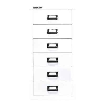 MultiDrawer?, 29er Serie, DIN A4, 6 Schubladen, Farbe verkehrsweiß, Maße (HxBxT): 590 x 279 x 380 mm