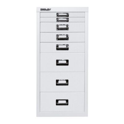 MultiDrawer?, 29er Serie, DIN A4, 8 Schubladen, Farbe verkehrsweiß, Maße (HxBxT): 590 x 279 x 380 mm