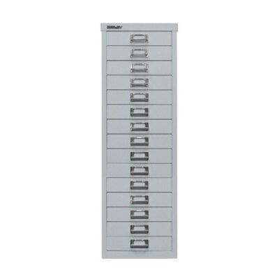 MultiDrawer?, 39er Serie, DIN A4, 15 Schubladen, Farbe silber, Maße (HxBxT): 860 x 279 x 380 mm