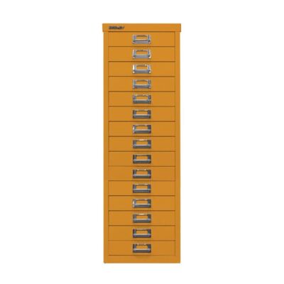 MultiDrawer?, 39er Serie, DIN A4, 15 Schubladen, Farbe orange, Maße (HxBxT): 860 x 279 x 380 mm