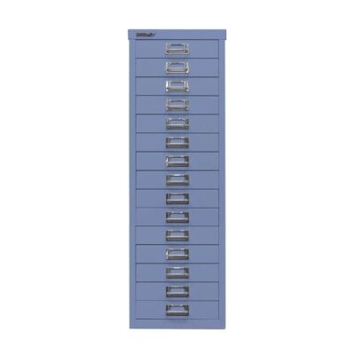 MultiDrawer?, 39er Serie, DIN A4, 15 Schubladen, Farbe blau, Maße (HxBxT): 860 x 279 x 380 mm