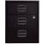 mobiler Beistellschrank PFA, 3 Universalschubladen, Farbe schwarz, abschließbar, Maße (HxBxT): 528 x 413 x 400 mm