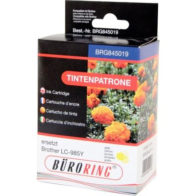 Tintenpatrone gelb für Brother für DCP-J-125,-315W ersetzt Brother LC-985Y