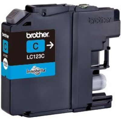 Tintenpatrone LC123C für Brother Drucker, cyan, für ca. 600 Seiten