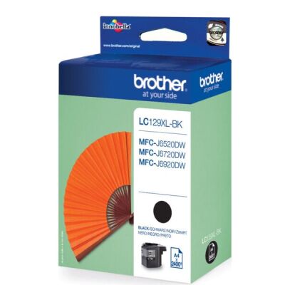 Tintenpatronen für Brother Drucker LC-129XL-BK, schwarz, für ca. 2.400 Seiten