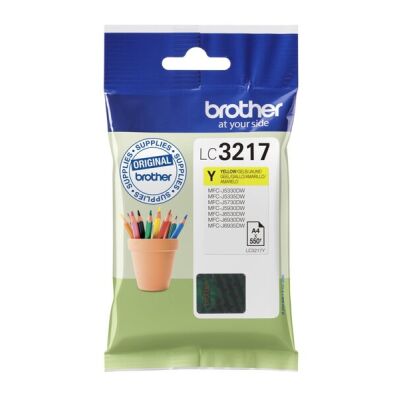TINTENPATRONEN LC-3217Y für BROTHER Drucker gelb, für ca. 550 Seiten