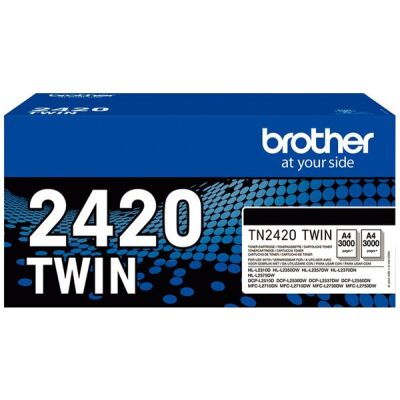 Toner TN-2420 schwarz TwinPack für DCP-L2510D, DCP-L2550DN, MFC-L2750DW