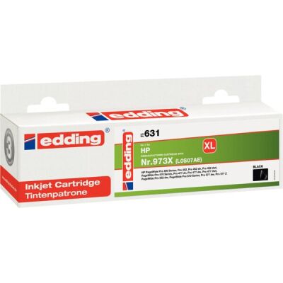 edding Tinte 631, schwarz, ersetzt HP 973X (L0S07AE), Inhalt: 246 ml