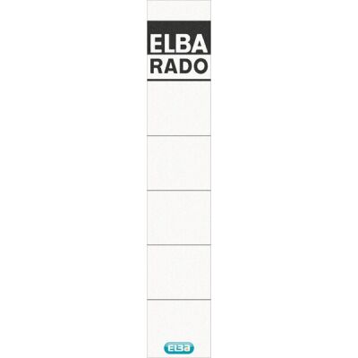 Rückenschild kurz/schmal weiß 34x190mm