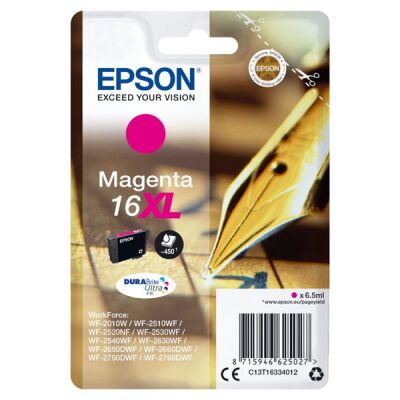 Tintenpatrone DURABrite, magenta, für WorkForce WF-2010W, WF-2510WF, WF-2520NF, WF-2530WF, WF-2540WF, WF-2630WF, WF-2650DWF, WF-2660DWF, Inhalt: 6,5 ml, für ca. 450 Seiten