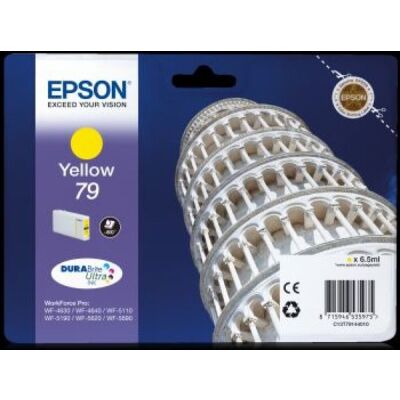 Tintenpatrone T79, yellow, für WorkForce Pro WF4630DWF, WF-4640DTWF, WF-5110DW, WF-5190DW, WF-5620DWF, WF-5690DWF, für ca. 800 Seiten