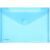 PP-Umschlag A5quer blau transparent