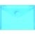 PP-Umschlag A6quer blau transparent