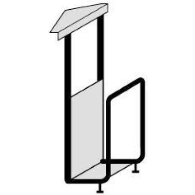 CPU-Halter C-Fuß Flex / 4-Fuß Flex, silber