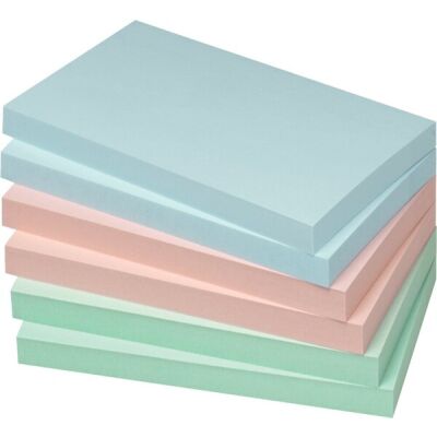 Haftnotiz, 125 x 75mm, 100 Blatt, Pastellgrün, Pastellblau,