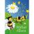 Sticker Sammelalbum für Kids, A5, "Bienenwiese", 6 Seiten, blanko