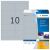 Silberfarbene Folien-Etiketten 96 x 50,8 mm, 250 Etiketten, glänzend, wetterfest, Packung à 25 Blatt
