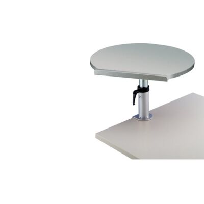 Ergonomisches Tischpult, grau, Traglast 30 kg, melaminharzbeschichtet, 60 x 51 cm