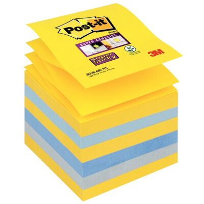 Post-it Super Sticky Z-Notes 6 Blöcke 76 x 76 mm, New York Collection