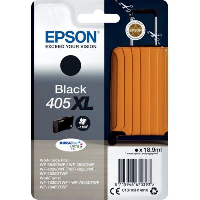 Tintenpatrone 405XL DURABrite schwarz, für WF-7830, WF-7840, Inhalt: 18,9 ml