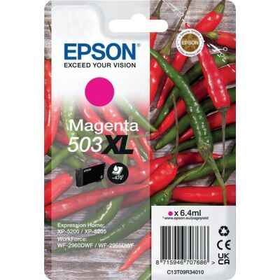 Tintenpatrone 503XL für  Expression Home XP-5200, WorkForce WF-2960DWF, Inhalt: 6,4 ml,  für ca. 470 Seiten, magenta