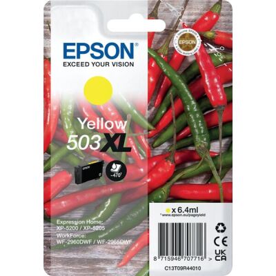 Tintenpatrone 503XL für  Expression Home XP-5200, WorkForce WF-2960DWF, Inhalt: 6,4 ml,  für ca. 470 Seiten, gelb