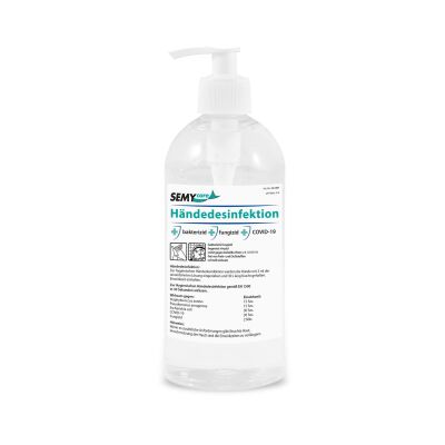 SEMYcare, Händedesinfektion, 80% Ethanol, VE: 15x500 ml Pumpflasche