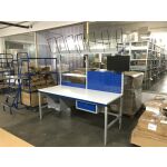 Packtisch System FLEX, Grundtisch 2000x800x690-960 mm,...