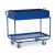 Rollcart Tischwagen mit Blechwanne 06-7156, Außenmaß: 1170x600mm, Tragkraft 300 kg, blau
