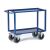 Rollcart Tischwagen mit Blechwanne 06-7167, Außenmaß: 1100x500mm, Tragkraft 400 kg, blau