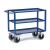 Rollcart Tischwagen mit Blechwanne 06-7168, Außenmaß: 1200x700mm, Tragkraft 400 kg, blau