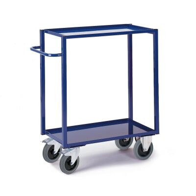 Rollcart Tischwagen mit Blechwanne 06-7179, Außenmaß: 1200x700mm, Tragkraft 400 kg, blau
