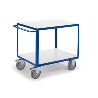 Rollcart Tischwagen ESD, schwer  06-7527ESD, Ladefläche: 1000x700mm, Tragkraft 600 kg, blau